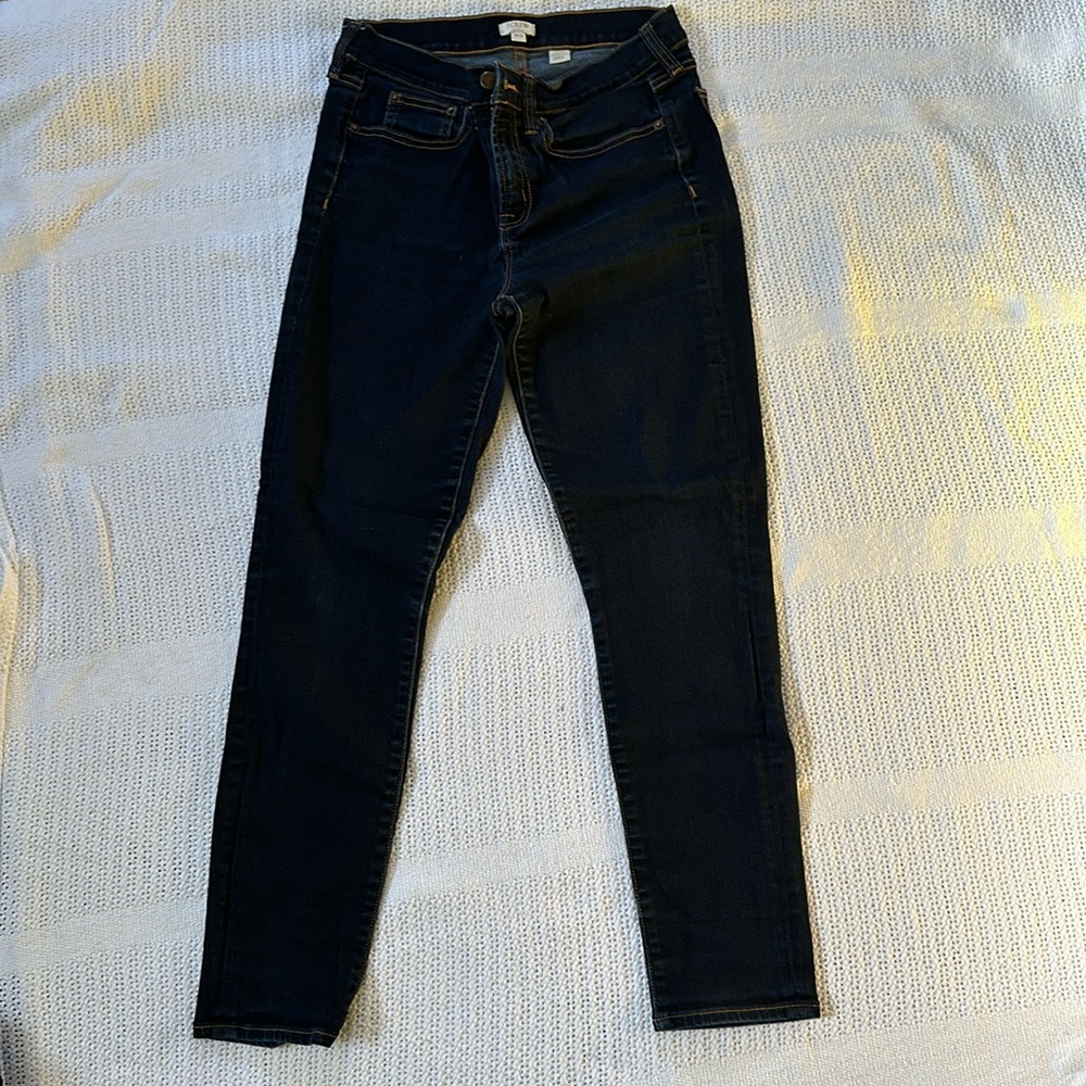 J. Crew Factory Dark Indigo Ankle Jeans